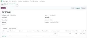 Petty cash management with Best odoo partner in saudi arabia