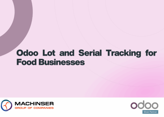 Odoo Lot and Serial Tracking for Food Businesses