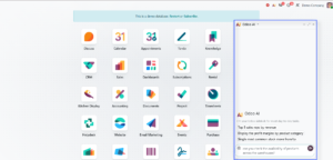 Odoo AI chat interface showing a natural-language request for product availability