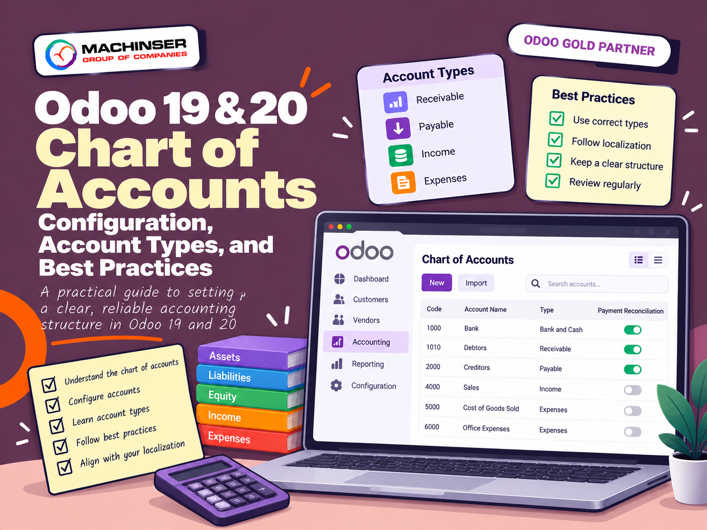 Odoo Chart of Accounts: Configuration, Account Types, and Best Practices