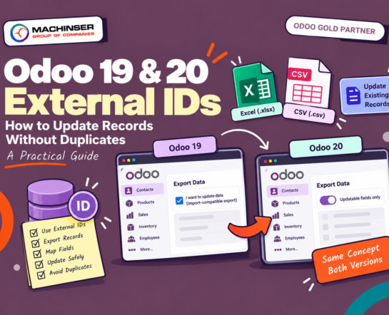 Odoo 20 External IDs, How to update odoo records