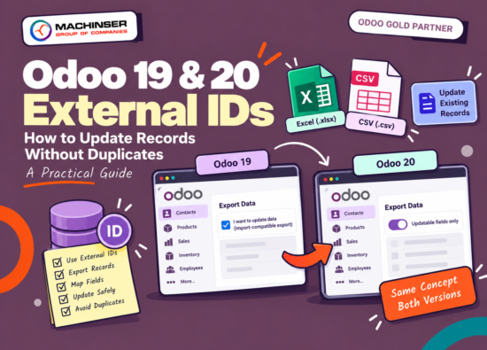 Odoo 20 External IDs, How to update odoo records