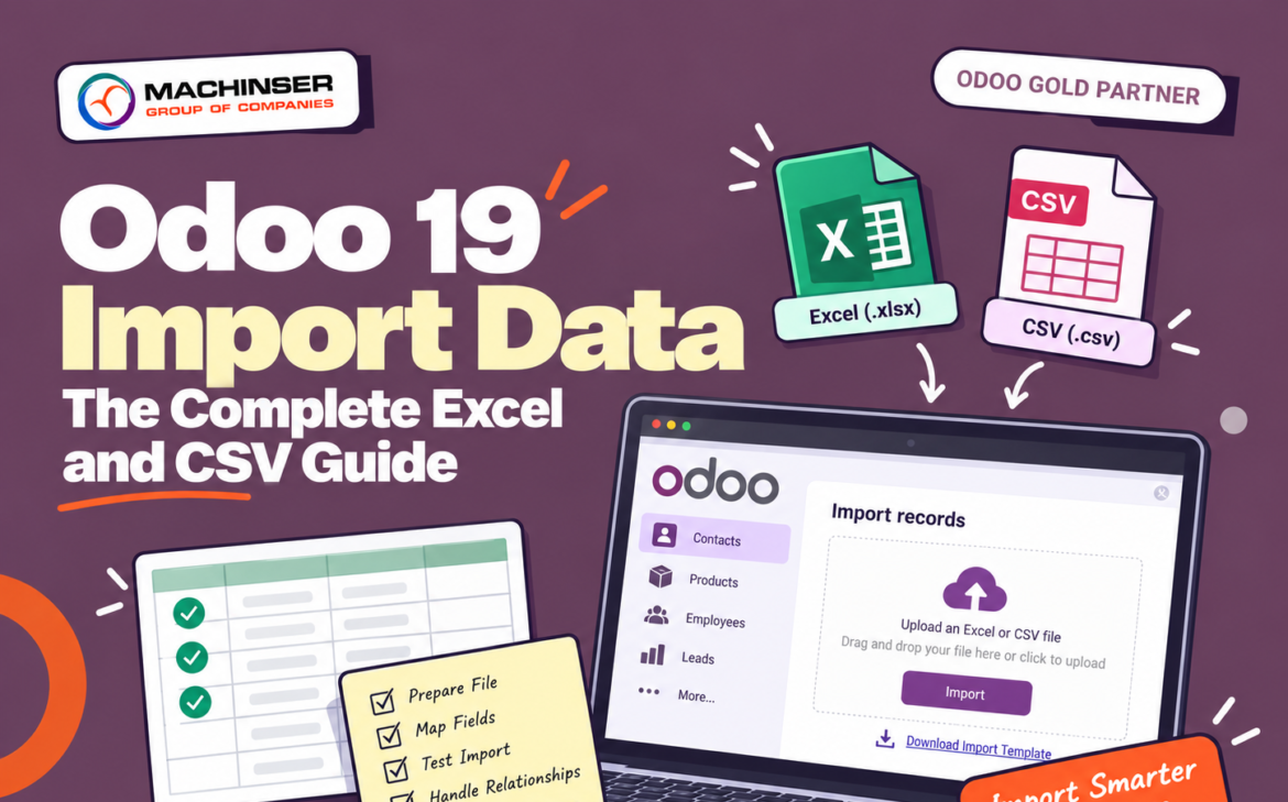 Odoo 19 Import Data: The Complete Excel and CSV Guide