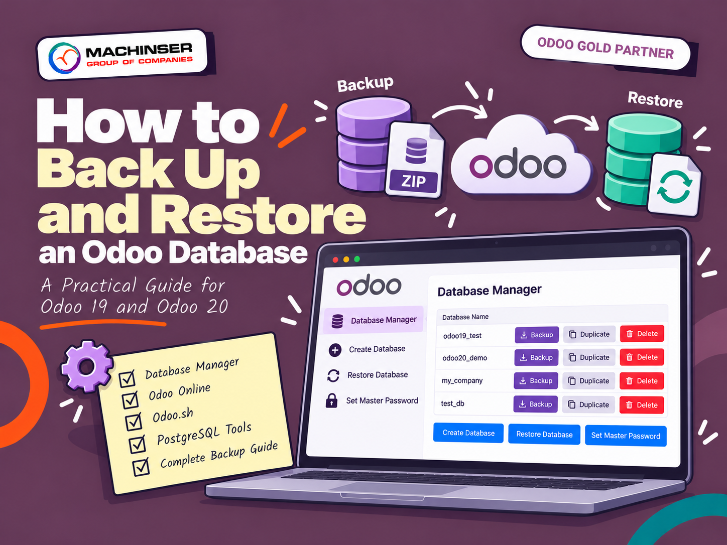 Odoo Database Backup and Restore Guide