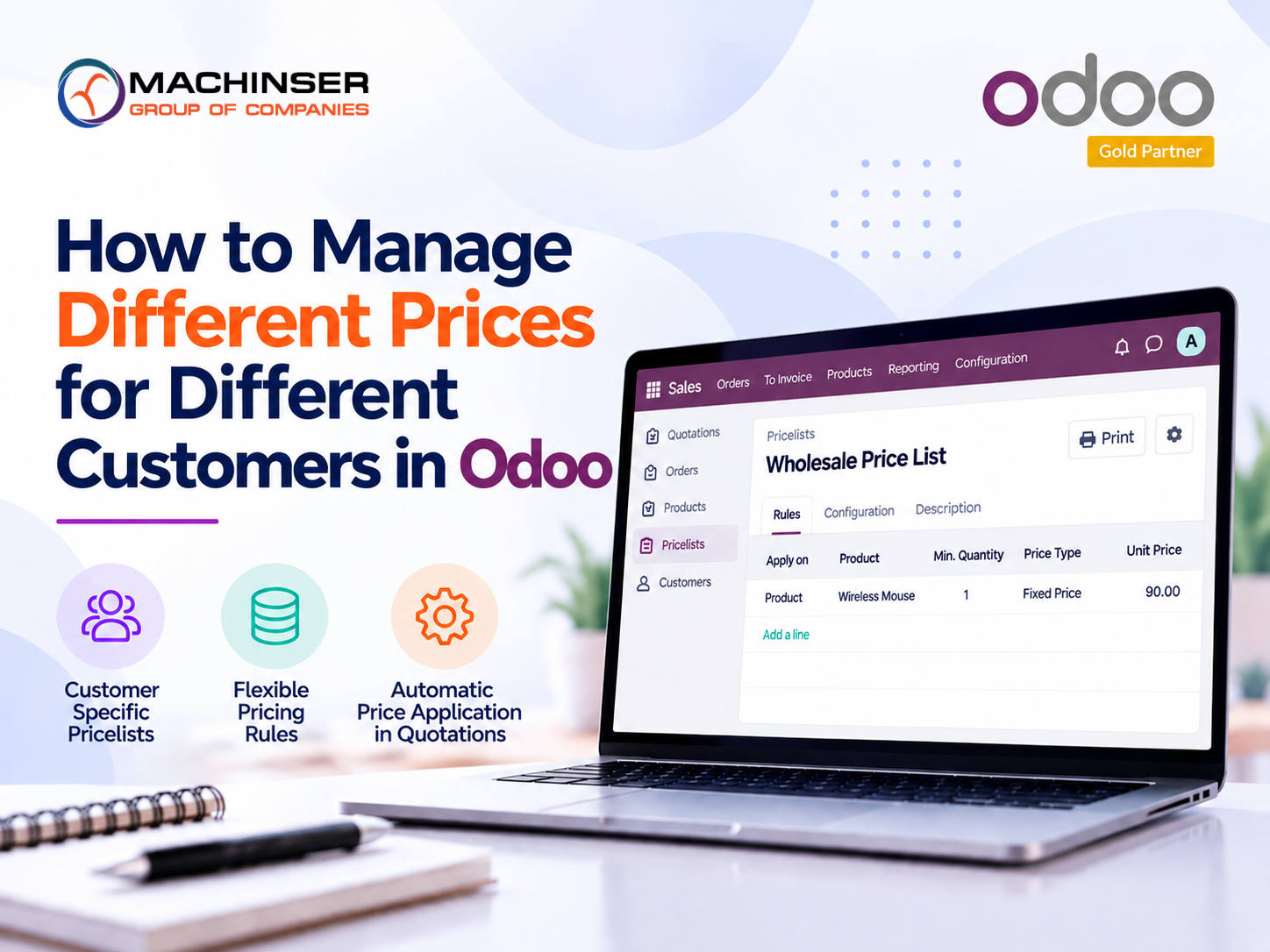 How to Configure an Odoo 19 Pricelist for Specific Customers